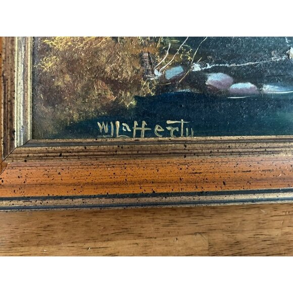 William J.Lafferty"Stream Of Memory"Signed Original Oil Painting Framed 12"x9" - Picture 2 of 9